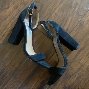 Steve Madden Carrson Suede Block Heels | Size 7M | Black
